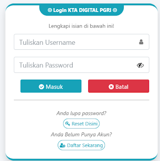 Register PGRI Toba - Persatuan Guru Republik Indonesia Cabang Toba